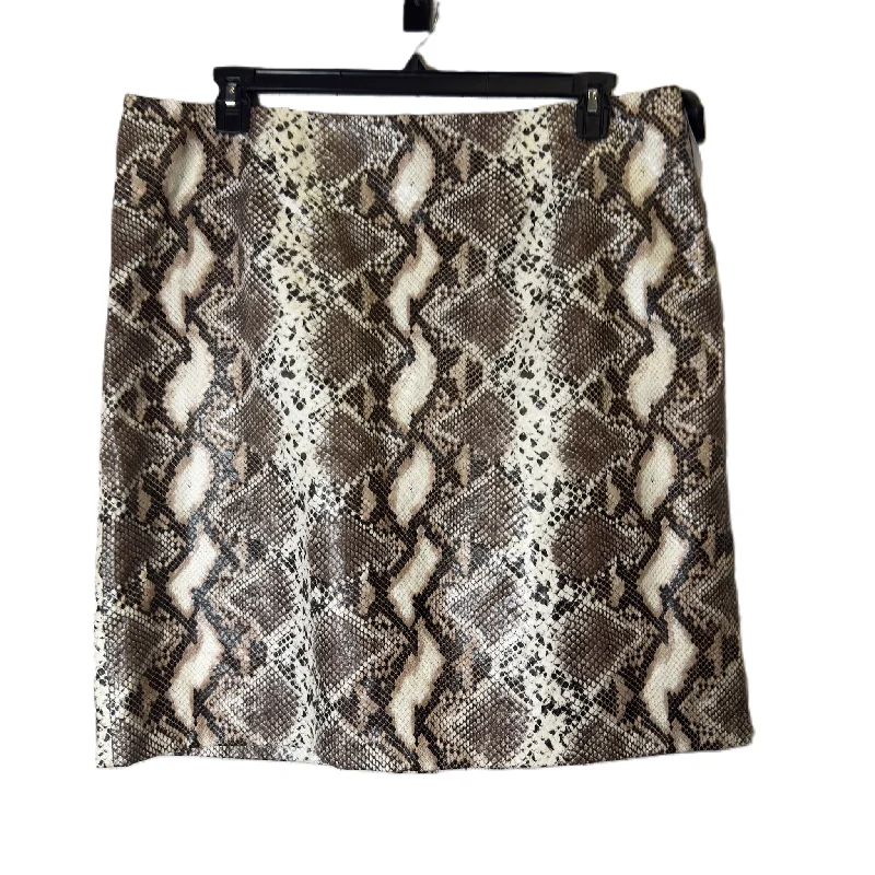 Skirt Midi By Jaclyn Smith In Snakeskin Print, Size: 18